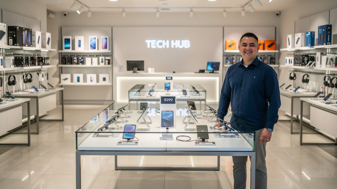 electronics store display
